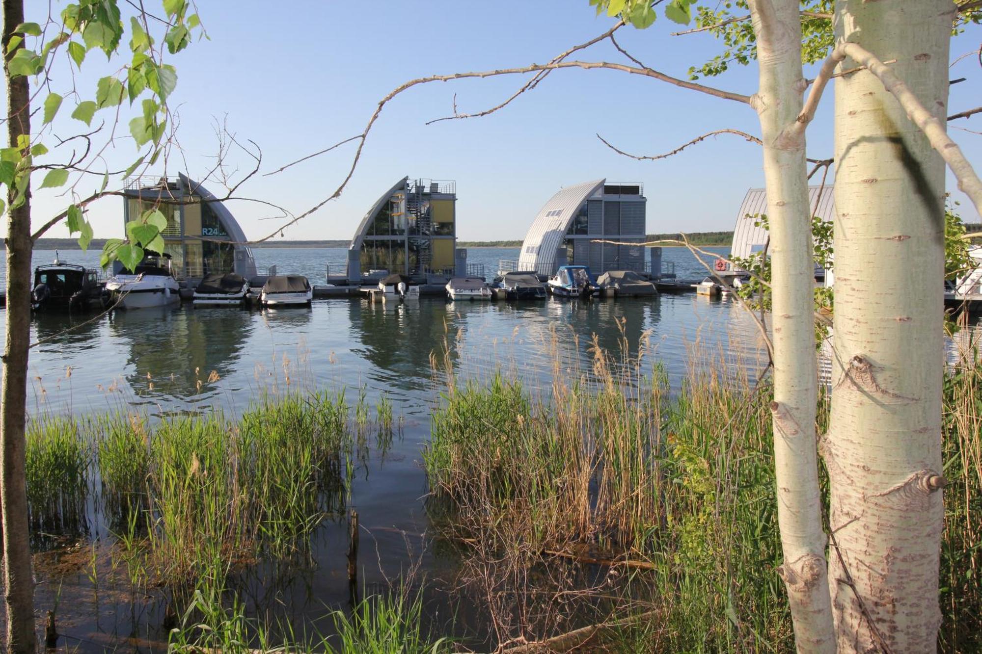 Schwimmende Ferienwohnung Sundowner Elsterheide Exterior foto